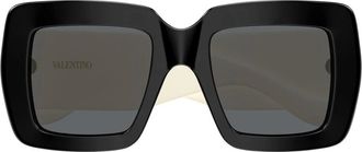 Valentino Zonnebril - Dames - Accessoires - Zwart - Maat: 51 MM