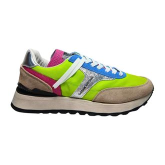 Costume National Sneakers, female, Multicolor, Size: 10 US Sneaker Pelle