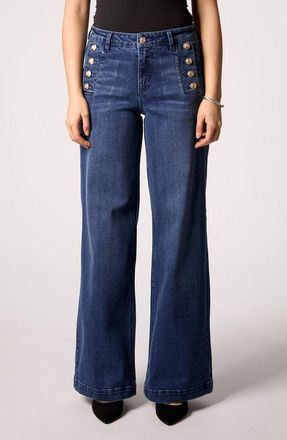 Blue Revival Sailor Mid Rise Wide Leg Pants in Marrakesh at Nordstrom, Size 27