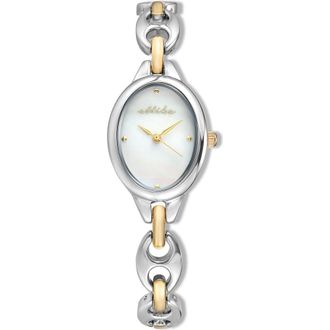 Ettika Oval Mariner Chain Watch in Mother Of Pearl And Mixed at Nordstrom Rack