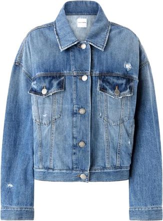 Pinko Gaborone Jacket - Dames - Spijkerjassen - Blauw - M - Katoen - Jassen