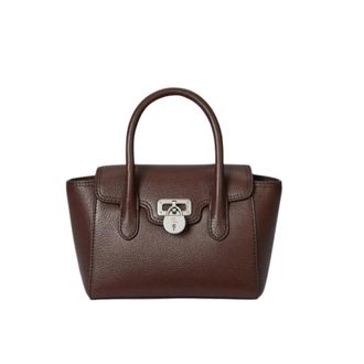 Ralph Lauren Tanner Small Handtas - Dames - Tassen - Bruin - Maat: ONE Size Katoen