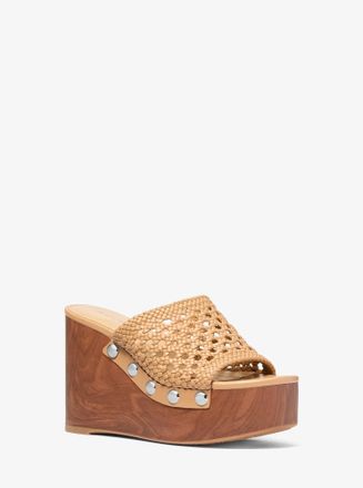 Michael Kors Mayes Woven Wedge Sandal