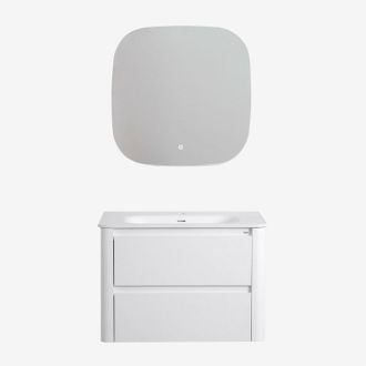 Sklum Sklum - Conjunto De Mueble De Ba&ntilde;o En Madera Con Lavabo Integrado Egerton