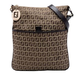 Fendi Pre-owned Fendi Zucchino Canvas Crossbody Unisex 3WAPM6I3V3D4J2VF