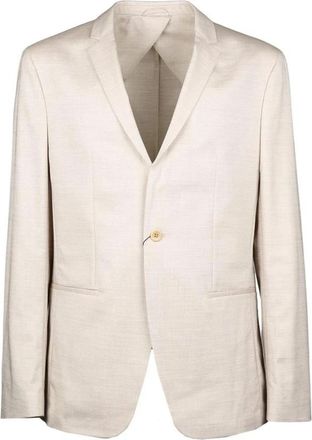 Calvin Klein Travertine Texture Blazer - Heren - Blazers - Beige - M - Wol - Jassen
