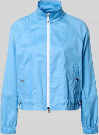 Marc Cain Regular Fit Jacke mit Stehkragen in Sky, Gr&ouml;&szlig;e 34