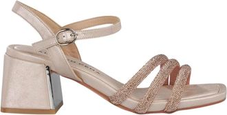 Alma En Pena Alma EN Pena, Schoenen, Dames, Roze, 36 EU, Drievoudige band hoge hak sandaal