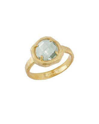 I.Reiss Company 14K 1.75 Ct. Tw. Diamond & Green Amethyst Cocktail Ring