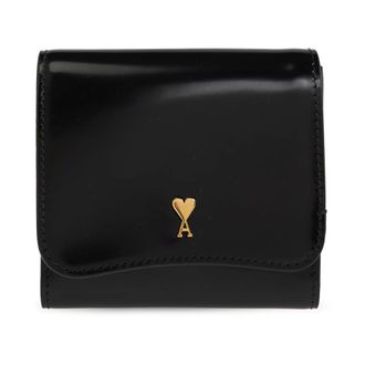 Ami Wallets & Cardholders, unisex, Black, Size: ONE SIZE Paris Paris Compact Wallet