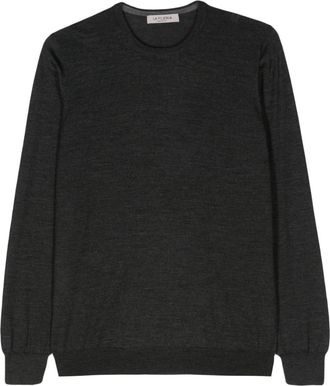La Fileria fine-knit brushed jumper - men - Virgin Wool/Silk - 50 - Grey
