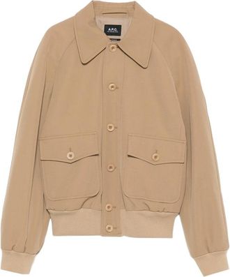 A.P.C. A. p.c. Button-front Collared Bomber Jacket