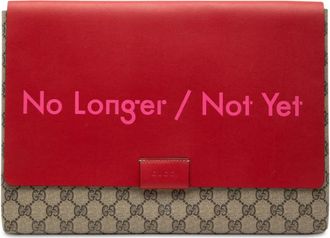 Gucci Pre-owned Gucci GG Supreme No Longer Not Yet Clutch Unisex DKYOHEBWMH1UJVTW