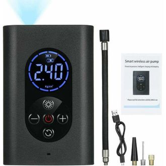 Gabrielle Gabrielle Inflador De Neum&aacute;ticos Compresor De Aire Port&aacute;til Bomba De Aire El&eacute;ctrica De 150 Psi Con Man&oacute;metro Luz Led Banco De Energ&iacute;a Recargable Usb D