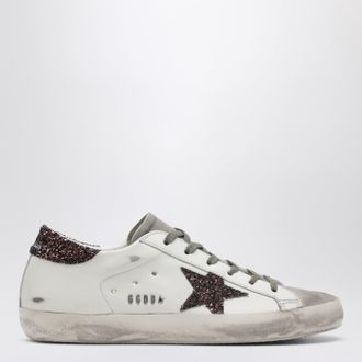 Golden Goose Super-star sneaker milk white/brown glitter