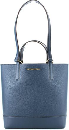 Michael Kors Blue Leather Tote Womens Bag