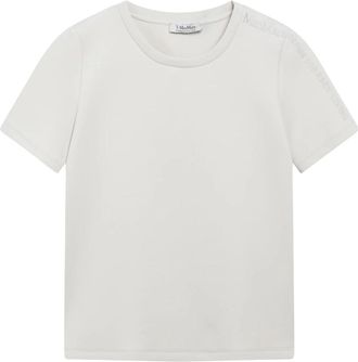 Max Mara Nancy T-shirt - Dames - T-shirts - Beige - S - Katoen - Tops