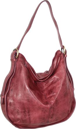 Nino Bossi Vintage Leather Classic Hobo in Cabernet