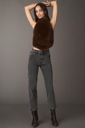 Joe's The Blake Crop High-Rise Straight-Leg Jeans