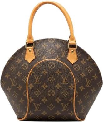 Louis Vuitton Pre-owned The Ellipse PM - Dames - Vintage Handtas - Bruin - ONE Size - Leer - Vintage