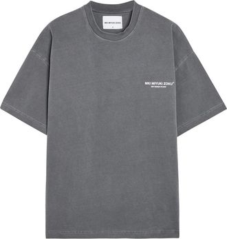 Mki Miyuki Zoku Design Studio Logo-print Cotton T-shirt - Black Other - Xxl