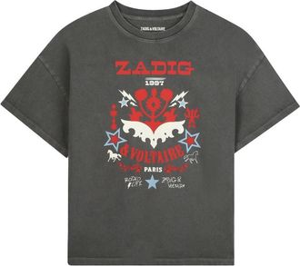 Zadig&Voltaire Logo-Detailed Cotton T-Shirt - Black