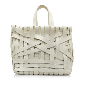 Jil Sander Pre-owned Jil Sander Woven Leather Basket Tote Unisex HI17X18A8AYHV5BH