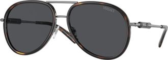 Versace Sunglasses, unisex, Black, Size: 60 MM Medusa Sunglasses