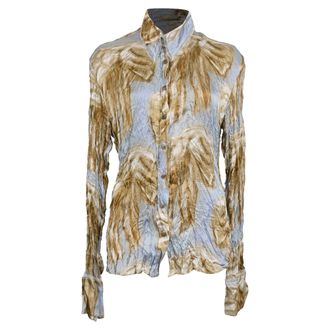 Acne Studios Printed Button-up Shirt In Multicolor Viscose