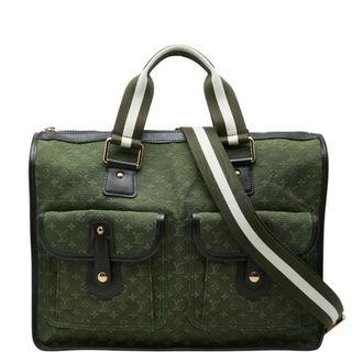 Louis Vuitton Green Tst Khaki Canvas Leather Shoulder Bag Tote Bag (Pre-Owned)
