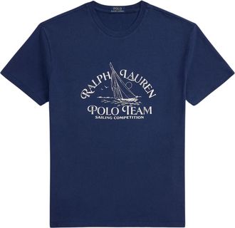 Ralph Lauren Klassiek T-shirt met normale pasvorm - Heren - T-shirts - Blauw - M - Katoen - Tops