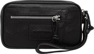 Emporio Armani Beauty Case in pelle - - Bags - Uomo - Nero - ONE SIZE