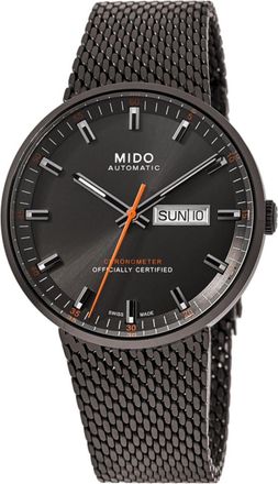 Mido Commander Icone Grey Dial Black Steel Mens Watch M031.631.33.061.00