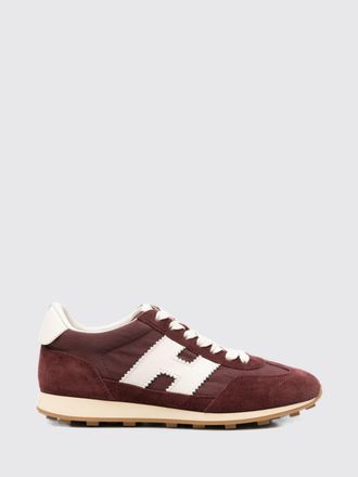 Hogan Sneakers H727 in pelle scamosciata e nylon con monogramma e suola dentellata