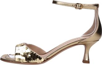 Roberto Festa Milano Sandy Luxororo - Dames - Sandalen met hakken - Geel - 36 EU - Leer - Schoenen