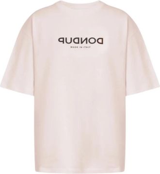Dondup Girocollo Regular in Jersey Basico Rosino 511 - Dames - T-shirts - Roze - S - Tops