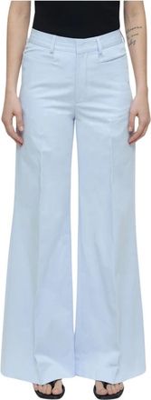 Closed Veola Wide Leg Broek - Dames - Wijde Broeken - Blauw - W25 - Katoen - Broeken