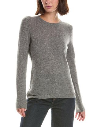 Fort&eacute; Cashmere Basic Crewneck 100% Cashmere Sweater