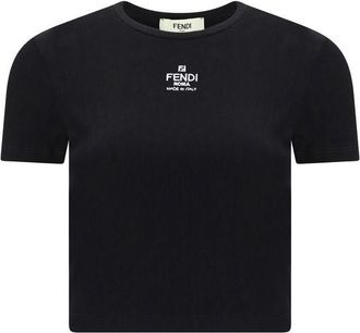 Fendi Zwarte Katoenen T-shirt