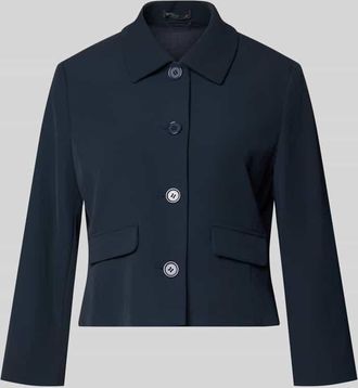 Betty Barclay Regular Fit Blazer mit Umlegekragen in Marine, Gr&ouml;&szlig;e 36