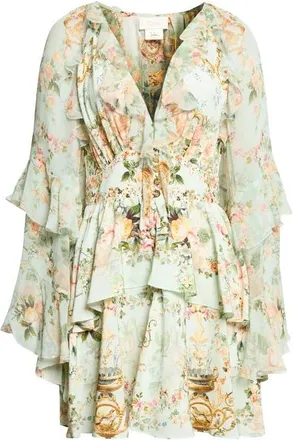 Camilla Wildflower Wunderland Silk Dress at Nordstrom, Size X-Large
