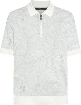 Billionaire Boys Club Tops, Heren, Wit, L, Linnen, Silk Lino Polo Shirt