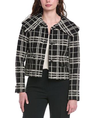 Rebecca Taylor Camila Plaid Wool-Blend Jacket