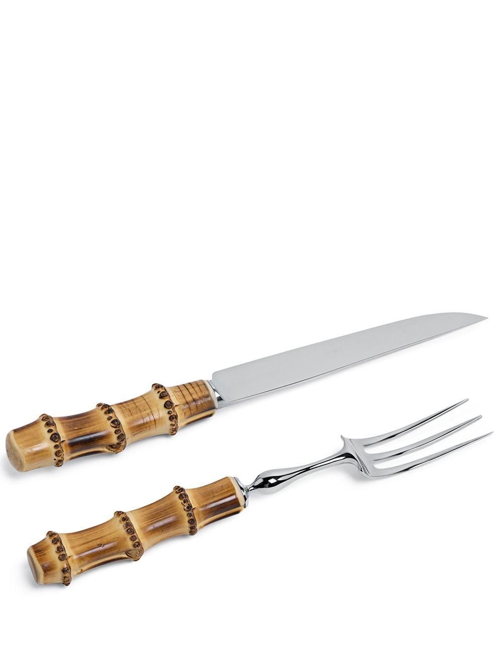 Posate per insalata in legno di acacia Bloomingville, 7 pollici, marrone