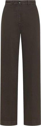 Seventy Pantalone gamba dritta in gabardina - - Trousers - Donna - Blu - M