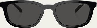 Prada Mens Round Acetate Sunglasses