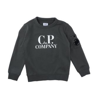 C.P. Company Boys Boys Juniors Diagonal Fleece Crewneck Sweatshirt in Navy Cotton - Size 10Y
