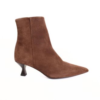 Pavement Womens Wilma Suede Heeled Booties In Brown