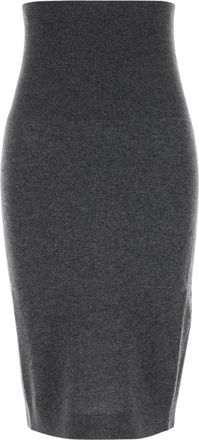 Stella McCartney Wool Pencil Skirt - Dames - Kokerrokken - Grijs - S - Wol - Rokken
