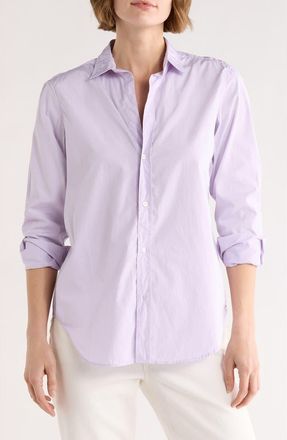 Frank & Eileen Cotton Button-Up Shirt in Light Purple at Nordstrom Rack, Size Xx-Small